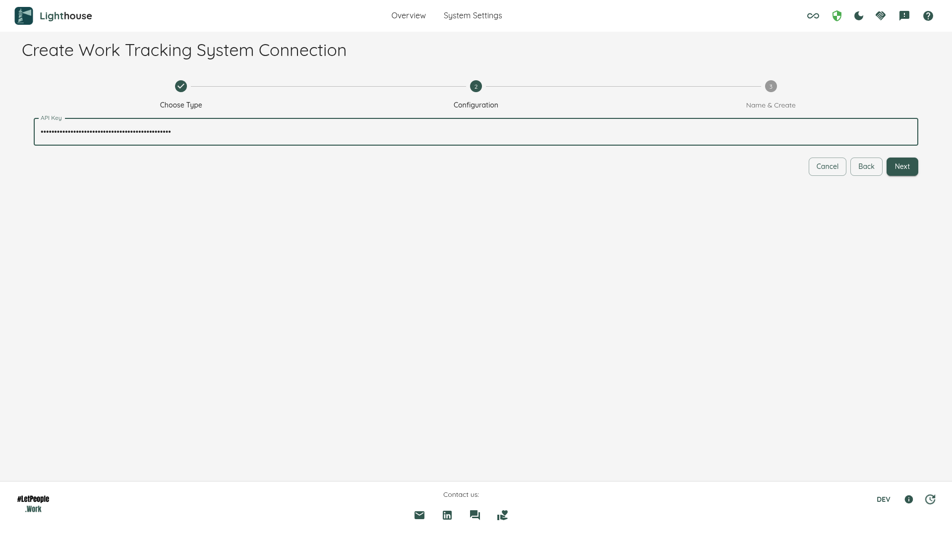 Create Linear Connection