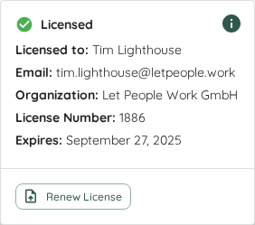 License Details
