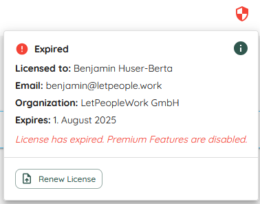 Expired License